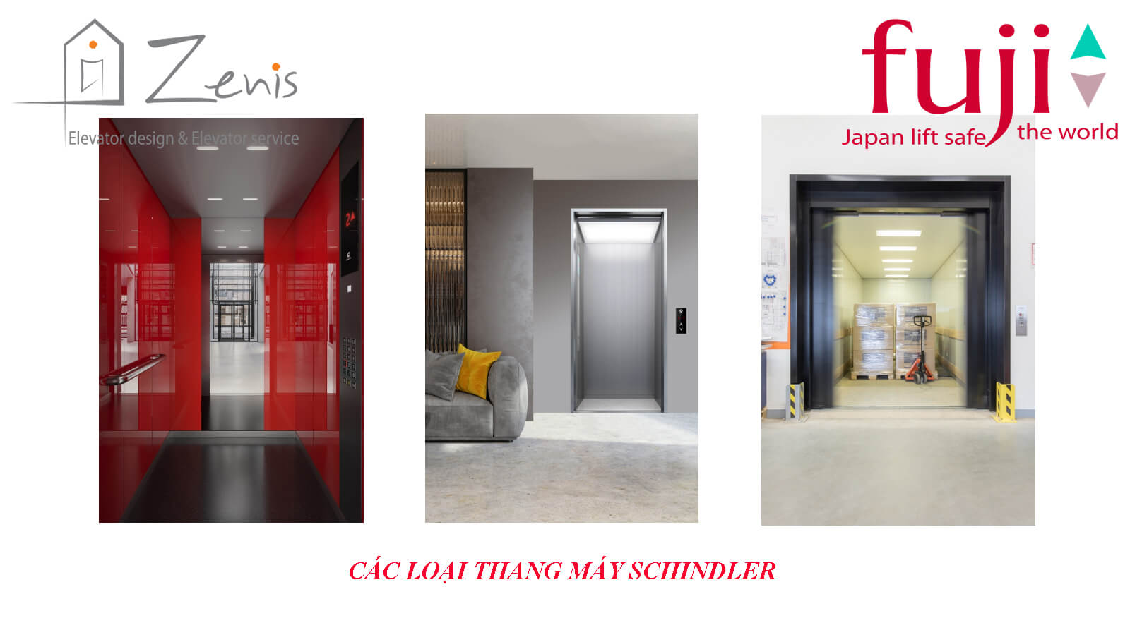 Các loại thang máy Schindler