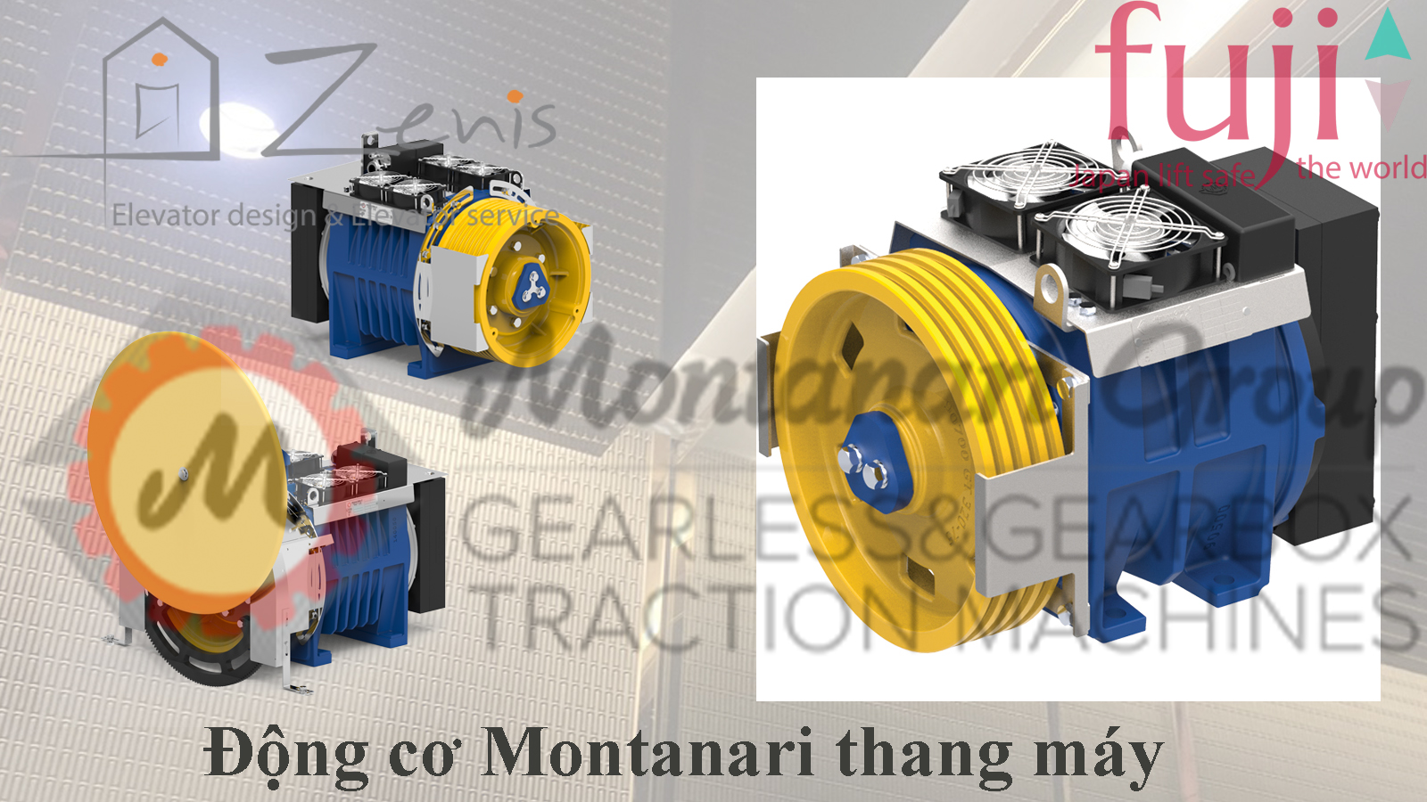 Các loại động cơ thang máy Montanari