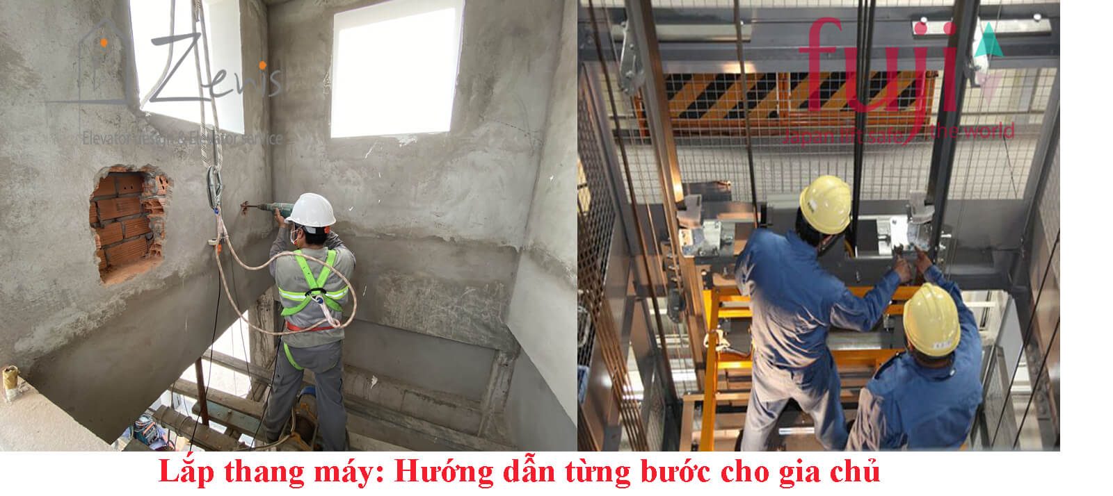 Lắp thang máy hướng dẫn từng bước cho gia chủ