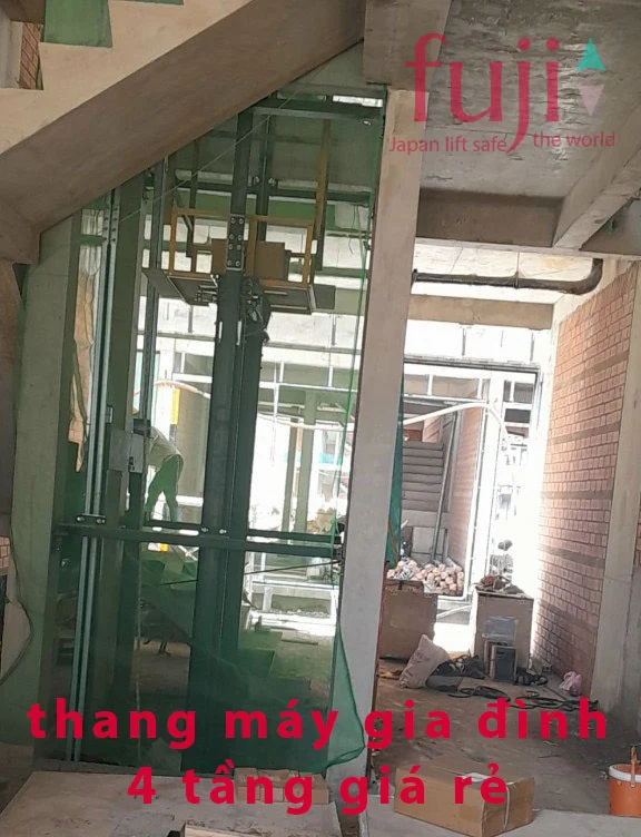 thang máy gia đình 4 tầng giá rẻ