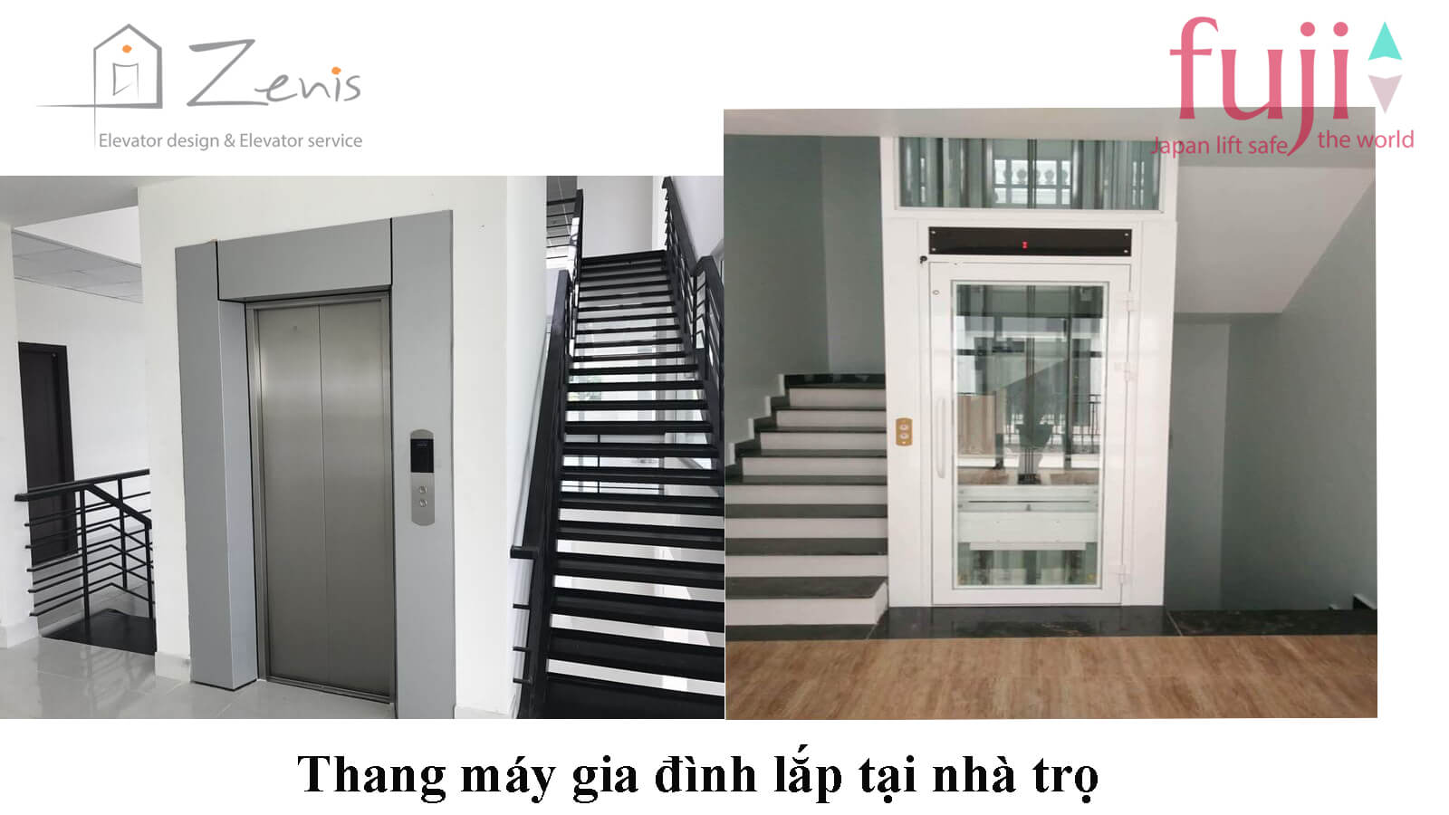 Thang máy gia đình lắp tại nhà trọ