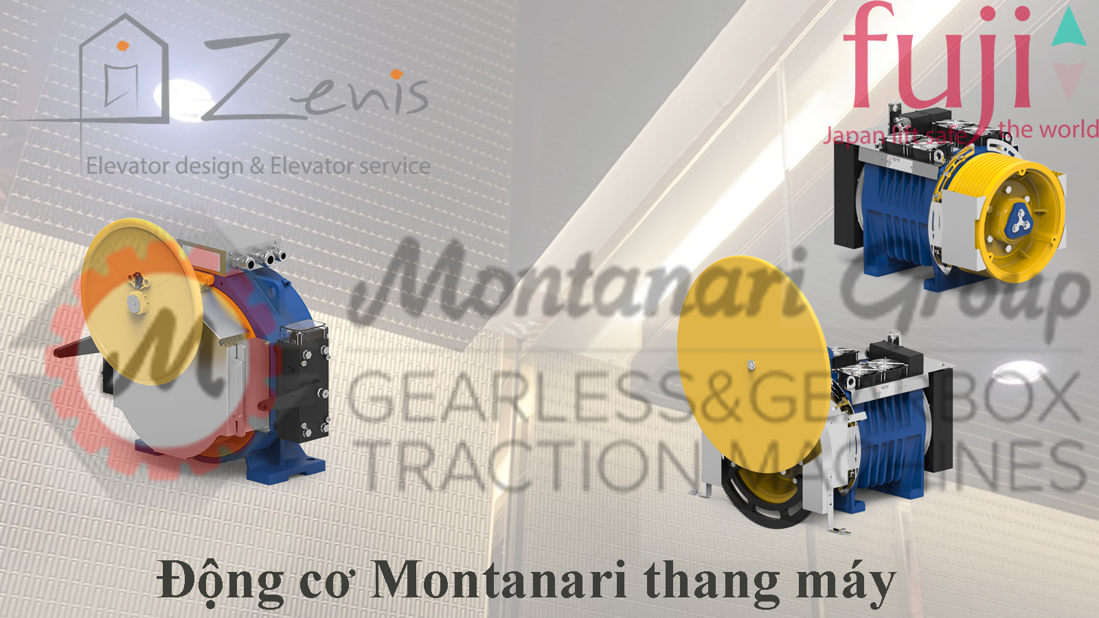 Ứng dụng của động cơ thang máy Montanari