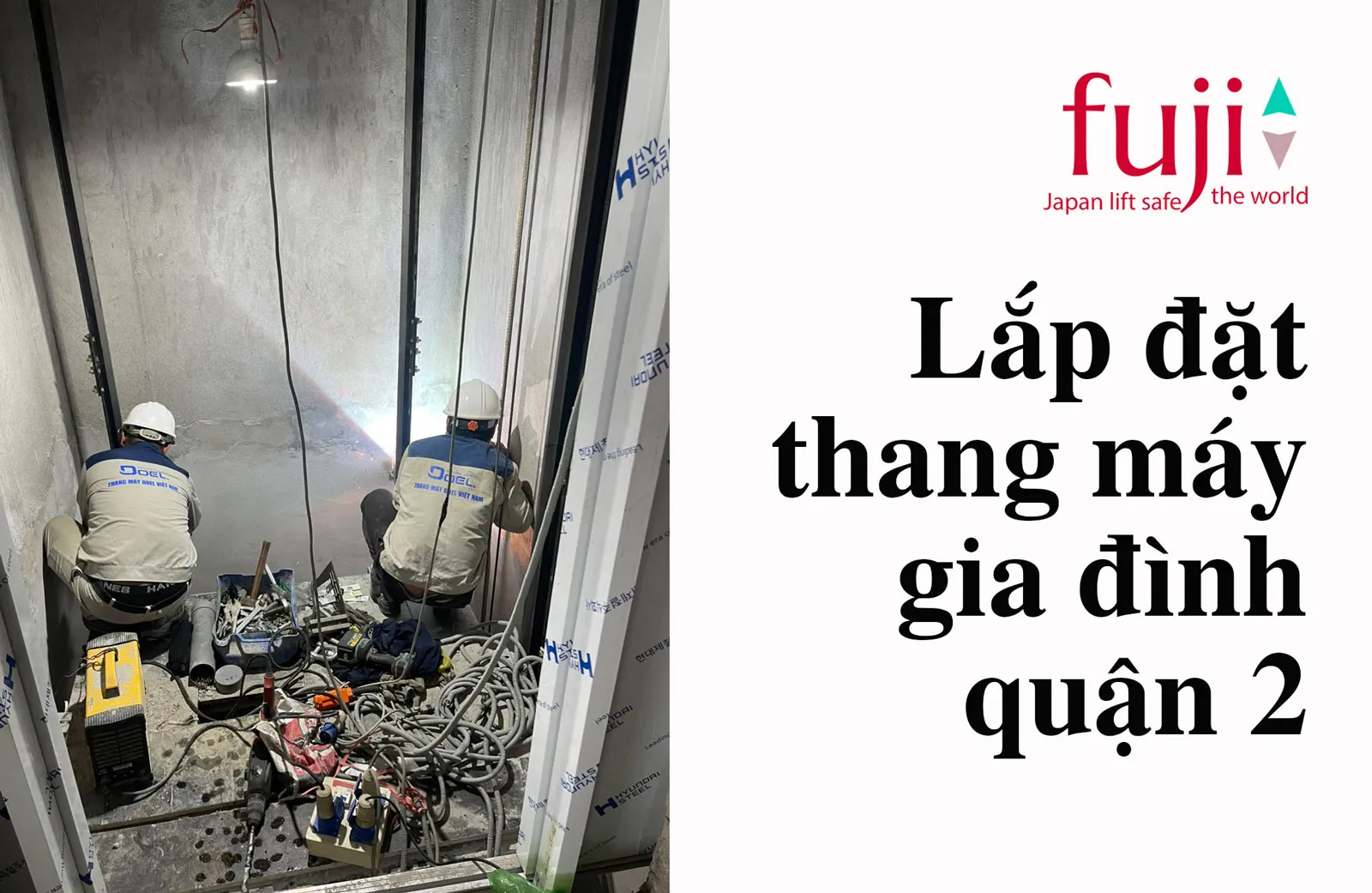 Lắp đặt thang máy gia đình quận 2