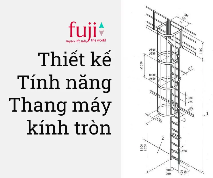 Thiết kế và tính năng thang máy kính tròn