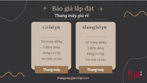 Báo giá lắp đặt thang máy giá rẻ